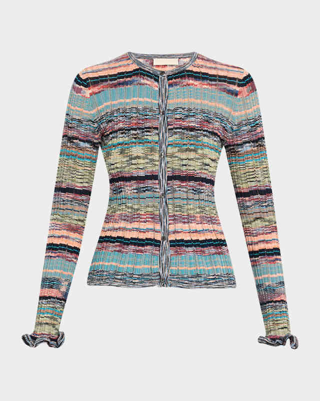 Lex Rib-Knit Cardigan